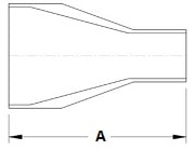 BPE Butt Weld Concentric Reducer Dimensions