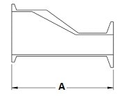 BPE Tri Clamp Eccentric Reducer Dimensions