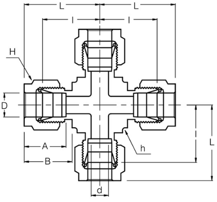 Compression Union Cross Dimensions