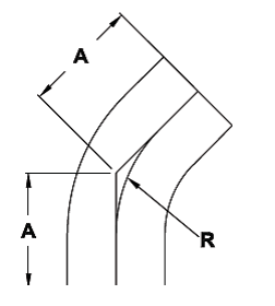 Polished 45 Degree Butt Weld Elbow Dimensions