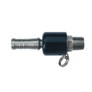 Strahman Swivel Pro Adapter Hose Barb, Black