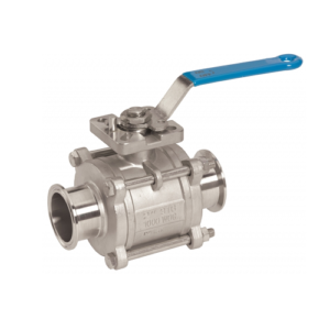 Three Piece Encapsulated Clamp Ball Valve